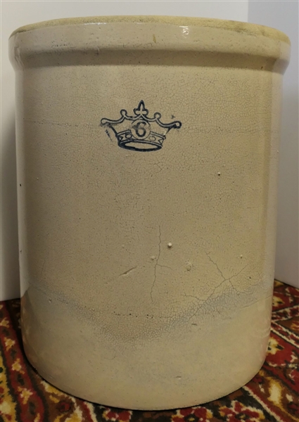 6 Gallon Stone Crock with Crown 