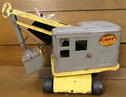 Lumar Contractors Metal Steam Shovel Toy 