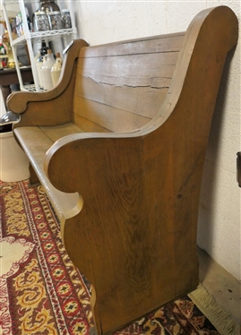 Nice Church Pew - Measures 36 Tall 51 Long