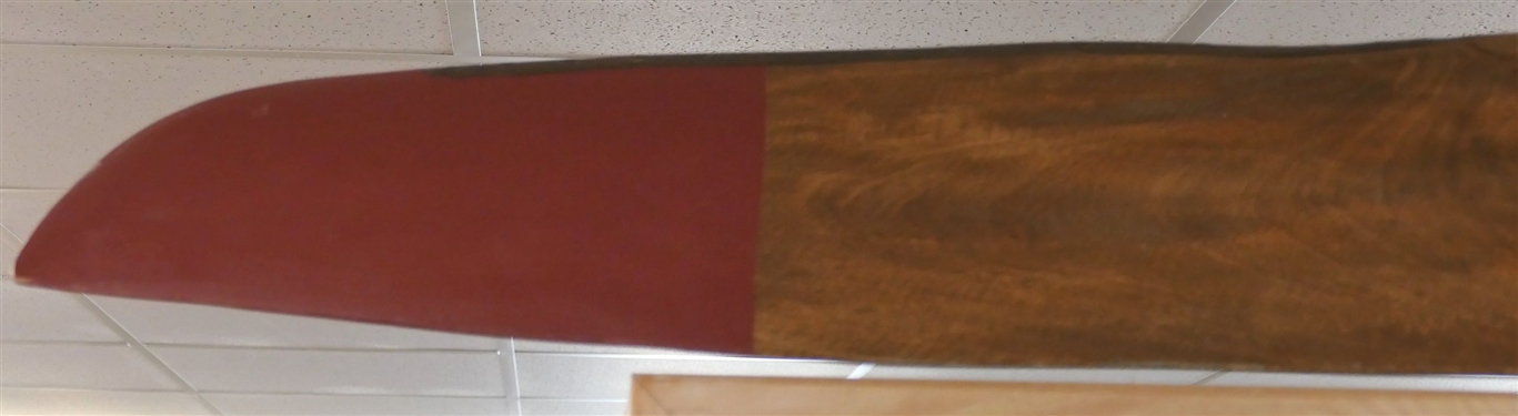 Wood Air Plane Propellor - Measures 6ft 6 - Original Metal Tips on Ends - Original Paint