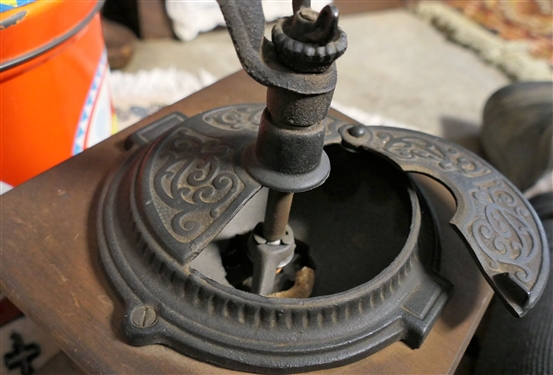 Coffee Grinder with Wood Base - Functional