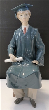 Lladro Graduate Figure - Number 5198 - Measures 11 1/4 Tall 
