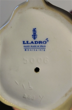 Lladro Girl Figure with Hat Behind Back -  Number 5006 - Measures 9 1/2 Tall 
