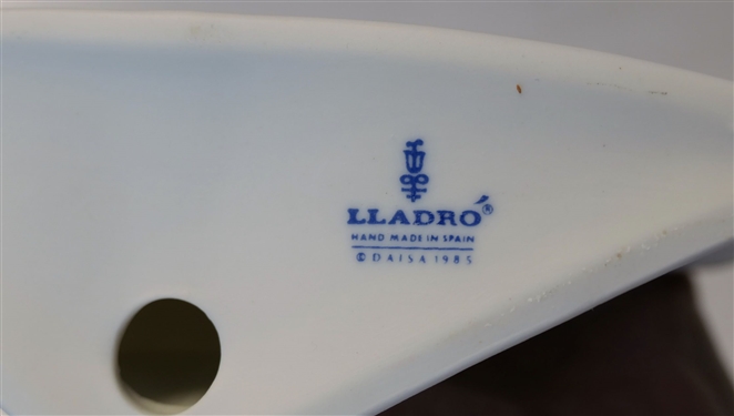 Lladro Collectors Society Plaque -Signed in Black Script -  Measures 4 1/2 tall 5 3/4 Across