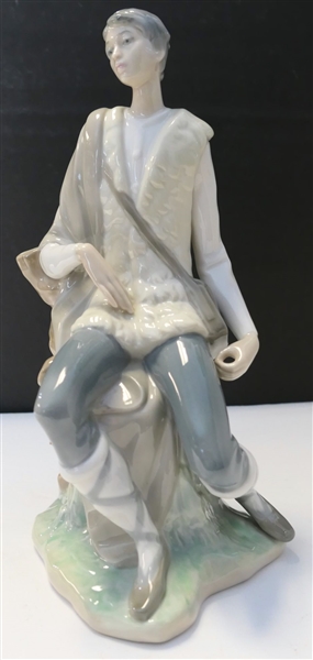 Lladro Figure - Sitting on Tree Branch - Number G-12 - Measures 10" Tall 