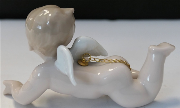 Lladro Angel Christmas Tree Ornament - Measures 2 1/2 Tall 4 1/2 Long