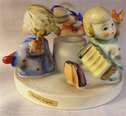 Hummel Angel Candle Holder with 3 Angels - Measures 3 tall 4 Across