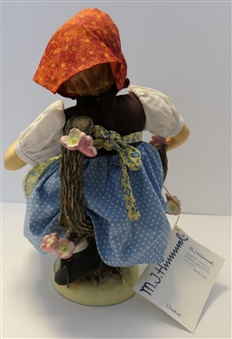 Goebel Apple Tree Girl Hummel Porcelain Doll - Costumed by Bette Ball -With Original Paper Tag - With Original Box - Doll  Measures 14 tall 