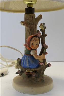 Goebel Hummel Apple Tree Girl Lamp - Measuring 13 tall (Overall Height) - Small Paint Flake on Branch 