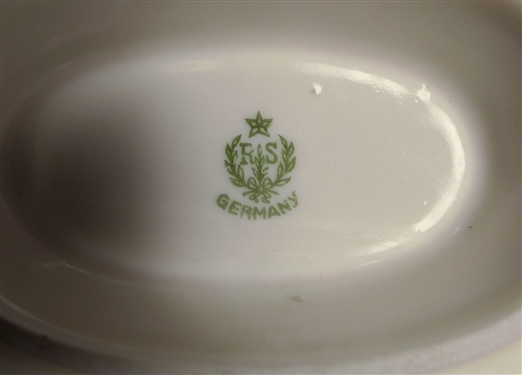 3 Pieces of RS Germany -11 Covered Bowl, Gravy Dish, and Rectangular Dish 