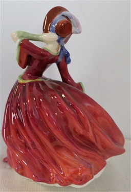 Royal Doulton Autumn Breezes Figure - Measures 8 Tall 