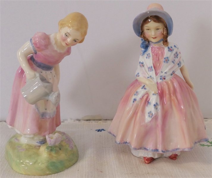 2 Royal Doulton Figures - "Lily" and "Mary Mary" - Mary Measures 5" Tall 