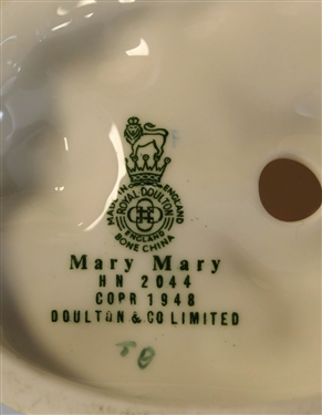2 Royal Doulton Figures - Lily and Mary Mary - Mary Measures 5 Tall 