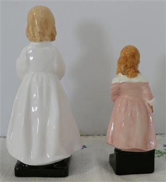 2 Royal Doulton Figures - Bedtime and Little Nell - Bedtime Measures 5 1/2 Tall 
