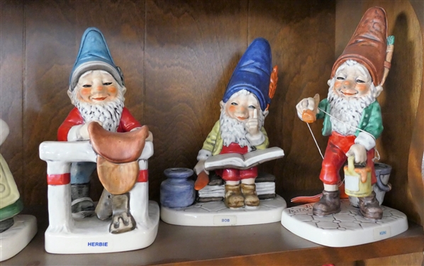 7 - Goebel Co-Boy Figures - Utz, Monty, Chuck, Greta, Herbie, Bob, and Kuni