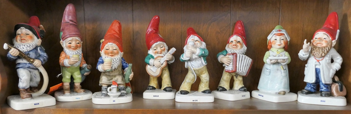 8 - Goebel Co-Boy Figures - Rick, Fritz, Ed, Niels, Nick, Peter, Marthe, and Doc