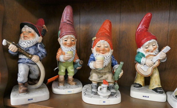8 - Goebel Co-Boy Figures - Rick, Fritz, Ed, Niels, Nick, Peter, Marthe, and Doc