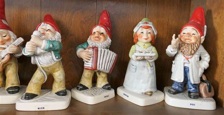 8 - Goebel Co-Boy Figures - Rick, Fritz, Ed, Niels, Nick, Peter, Marthe, and Doc