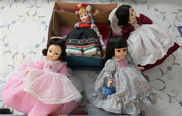 4 Smaller Madame Alexander Dolls - 1 In Original Box - Each Doll Measures 6