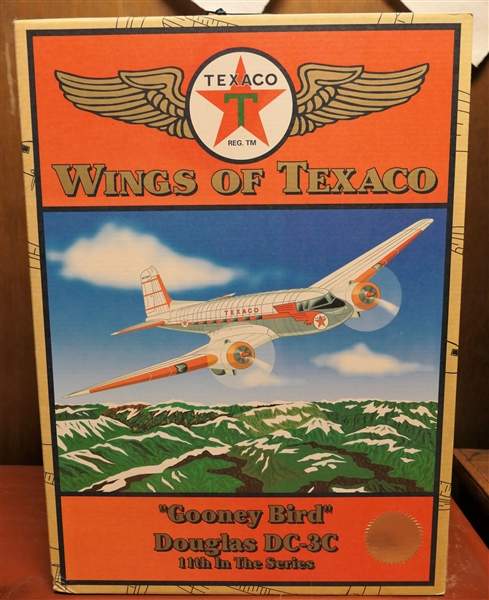 Wings of Texaco "Gooney Bird" Douglas DC-3C - Airplane Made by Ertl Collectibles in Original Box