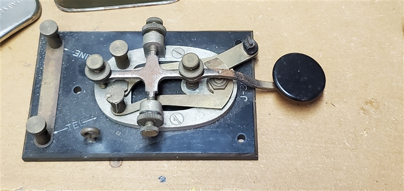 US Morse Code, US 1942 Pitcher, US Oiler, and Replica Gas Can Card Holder