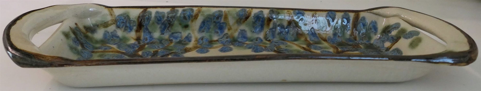 Janet Resnik Art Pottery Tray - Measures 17 1/2 by 6 