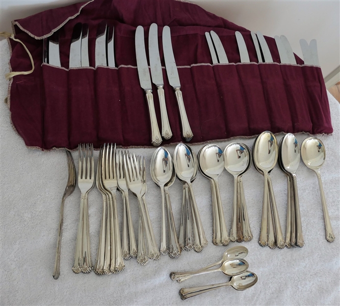 68 Pieces of English EPNS Flatware by Boodle & Dunthorne Cutlers London 
