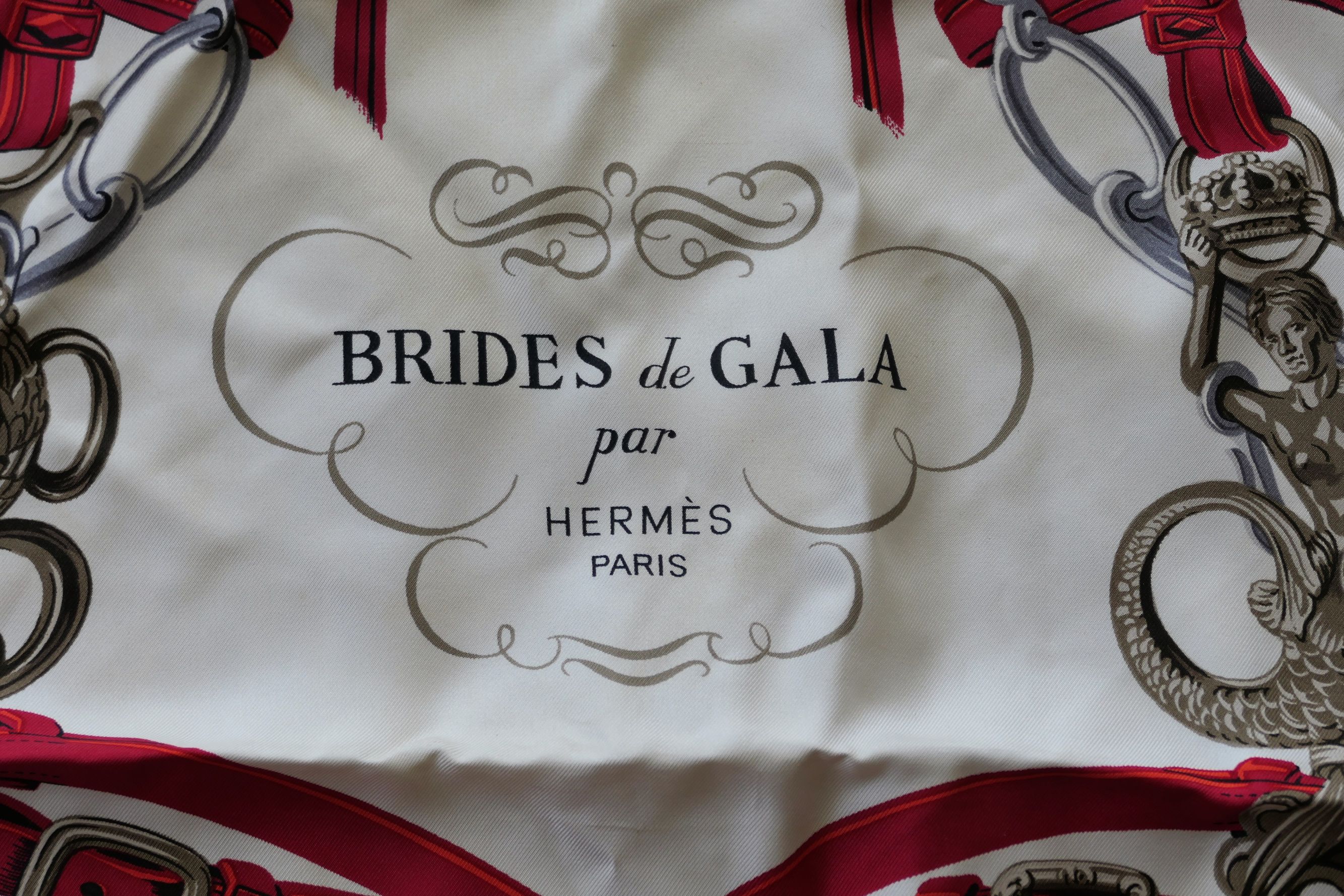 HERMES Brides De Gala Silk Scarf Made in France Large Square