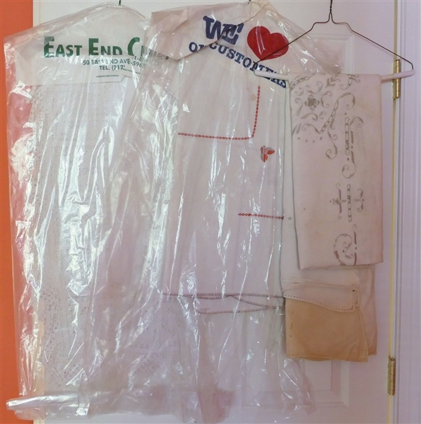 3 Nice Linen Table Cloths - Linen, Embroidered, and One With Crochet Details - In Dry Cleaner Bags 