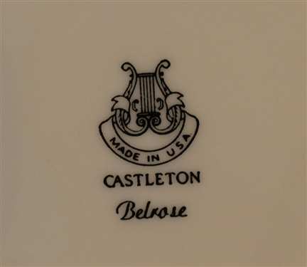 57 Pieces of Castleton Belrose China - Dinner Plates, Salad Plates, Dessert Plates, Bread & Butter Plates, and Cup & Saucer Sets