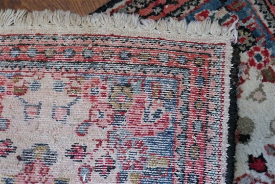 Handwoven Wool Prayer Rug - with Medallion in Center - Measures 33 by 21 