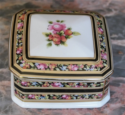 Wedgwood Clio Bone China Trinket Box - Measuring 2 tall 4 by 4 