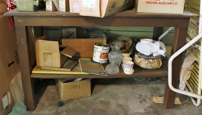 Nice Pine Work Table - Measures 36 Tall 60 by 30
