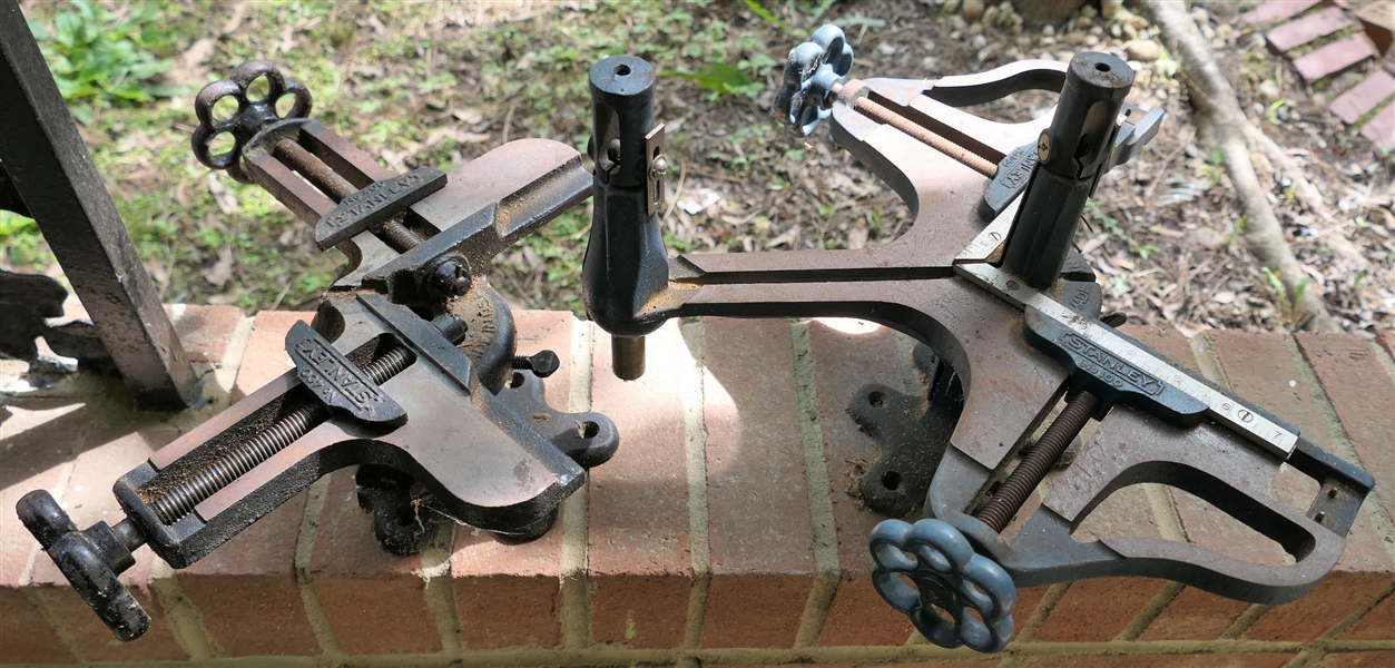 2 - Stanley Corner Clamps - Stanley No. 400 and Stanley No. 100