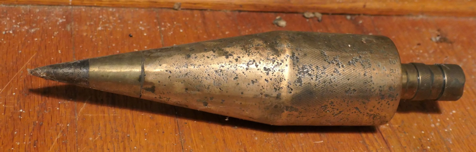 Brass Powder Wedge - Marked J.E. Oliver - Measures 10 1/2" Long