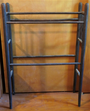 Primitive Quilt Rack - Original Finish - Measures 33 tall 23 by 8 