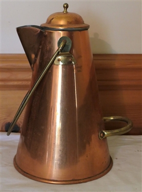 Auras Made in Portugal Copper Kettle - Very Clean - Measures 12 Tall 