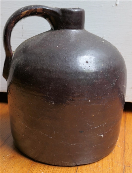 Brown Stone Jug - Measures 7 1/2" Tall 