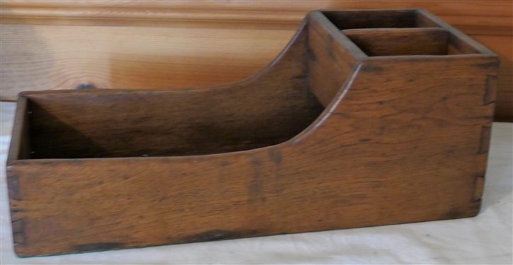 Dovetailed Wooden Cobblers Box - Measures 6 1/2 Tall 18 by 8