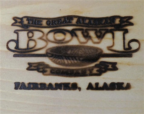 Handmade Alaskan Ulu Knife by Mike Moore - with Original Information Card and Stag Handle and Stand