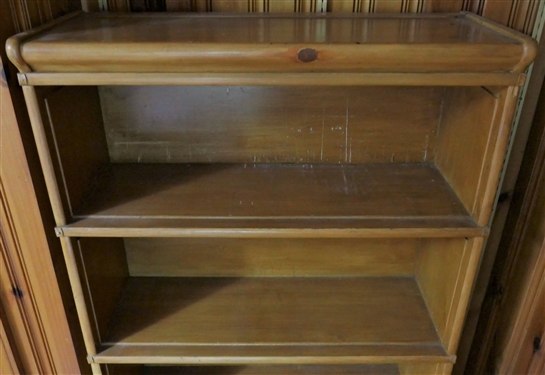 Pine 4 Stack Open Front Stacking Book Case - Measuring 63 tall 34 by 12 