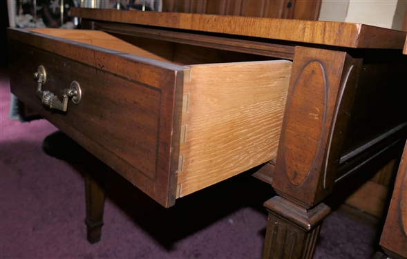 Pair of Kroehler Mid Century End Tables with Drawer - Each Table Measures 22 Tall 22 by 28 