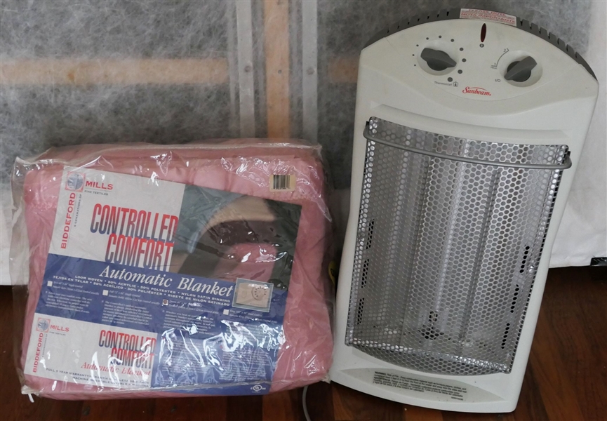 Controlled Comfort Electric Blanked and Sunbeam Electric Heater 