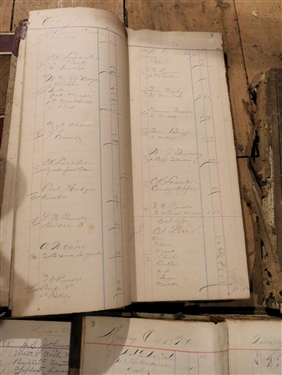 5 W.H. Pierce 1880's Virginia Country Store Ledgers 