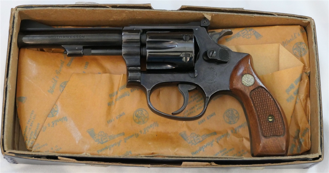 Smith & Wesson 22 Long Rifle Revolver - Black Steel Frame - In Original Box 