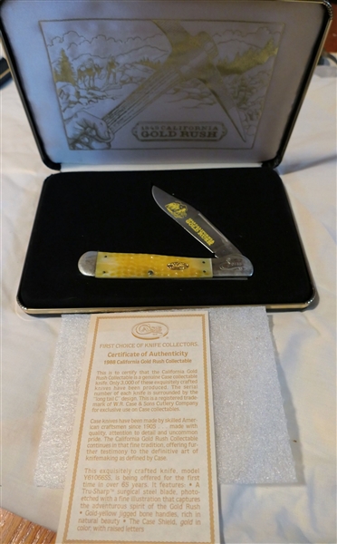 Case XX "1849 California Gold Rush" Commemorative Knife - Number 0135 - In Original Fitted Case with Papers