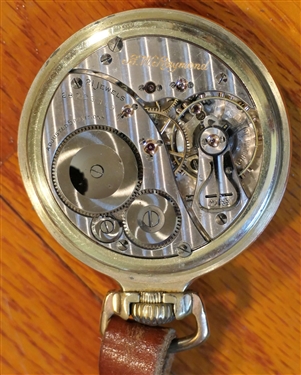 BW Raymond 21 Jewel - Elgin Pocket Watch -Serial Number 28203319 - BW Raymond 14kt Gold Filled Case -Case is Monogrammed - Watch is Running - Second Sub Dial - Oliver The Chilled Plow Watch Fob...