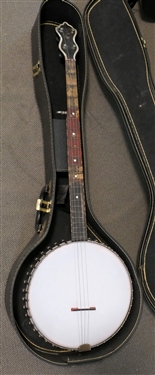 Melody King 6 Peg Open Back Banjo - in Case 