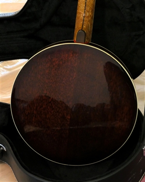 Beautiful 5 String Inlaid Banjo - Intricately Mother of Pearl Inlaid and Carved Neck - In Mc&B Fitted Case 