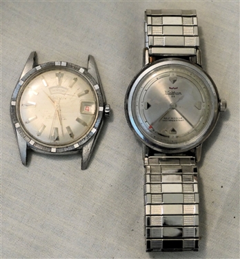 Waltham 17 Jewels Wrist Watch - Self-winding with Day & Date and Waltham 25 Self-winding with Unusual Triangular Number Markers